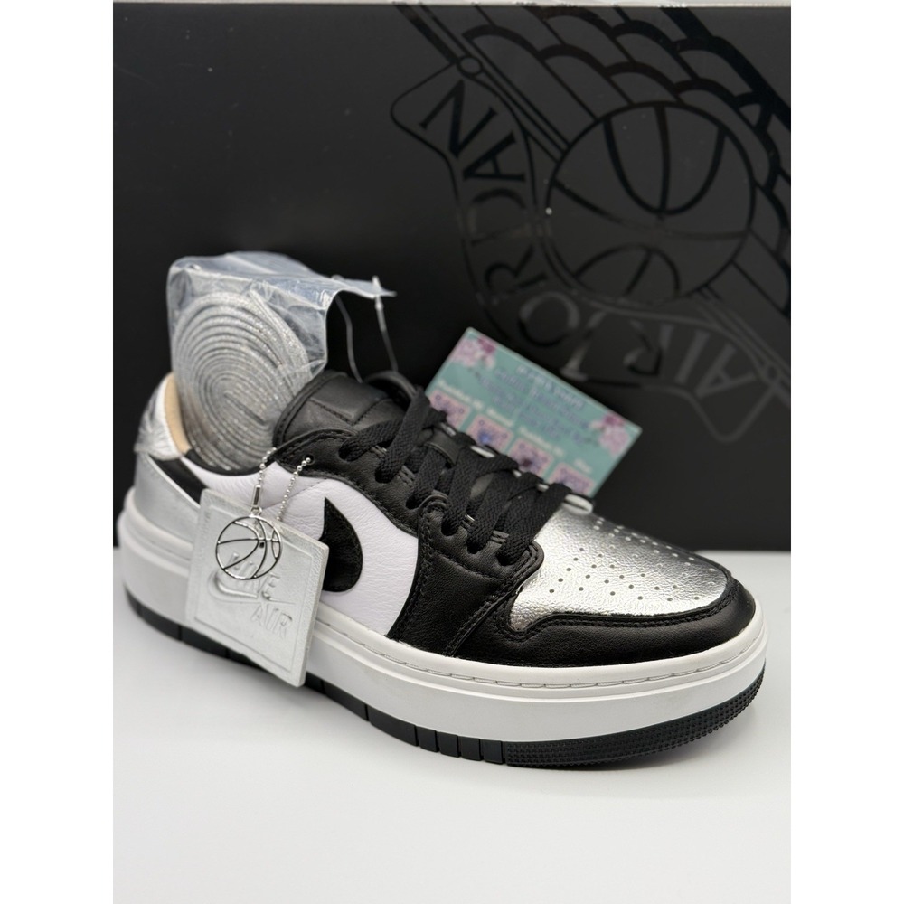 Nike Air Jordan 1 Elevate Low Women's 8 Silver Toe Athletic Sneakers
